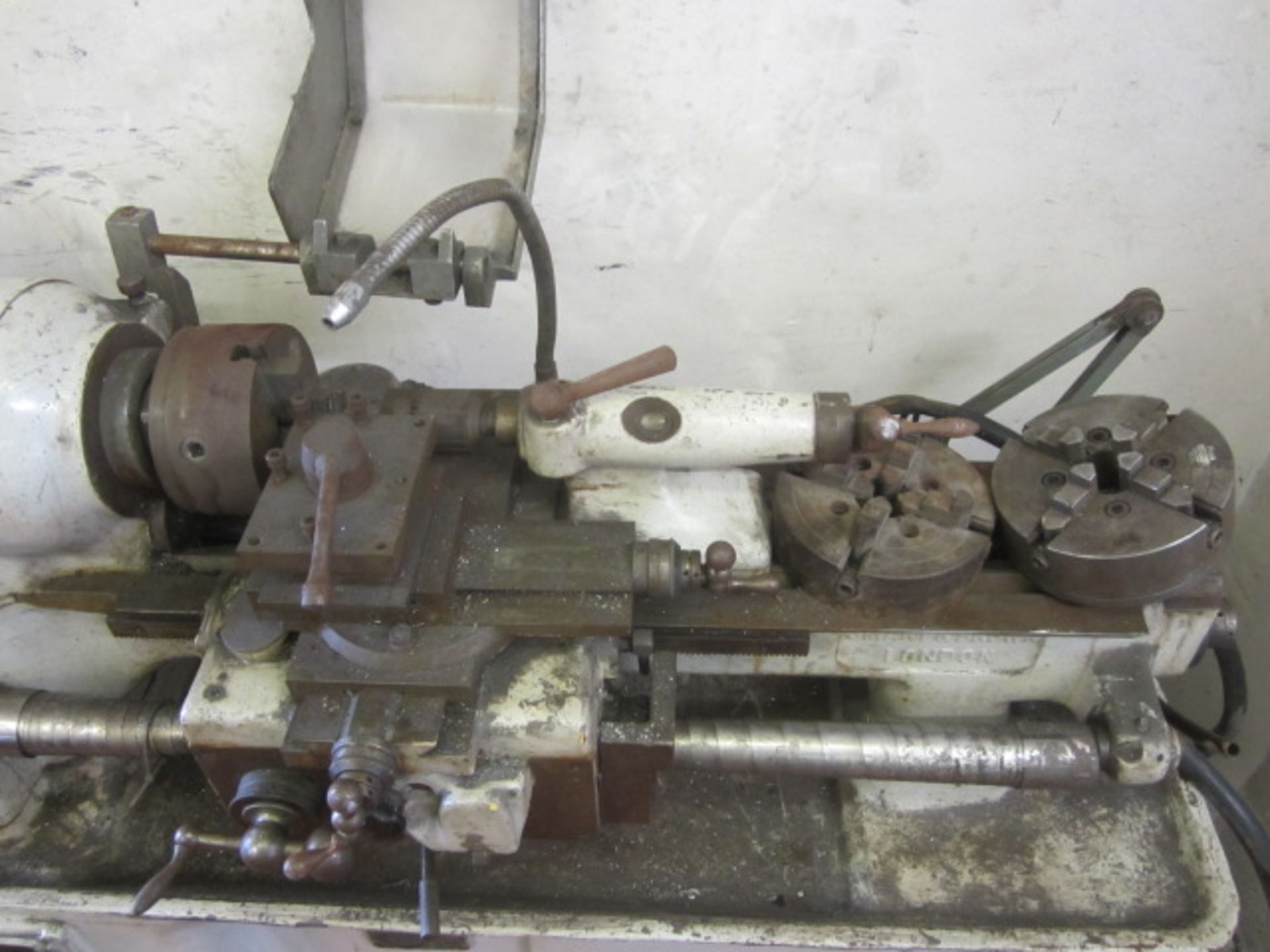 Smart & Brown M model lathe, 1 x 3 jaw and 2 x 4 jaw chucks, and quick change tool post. A work - Image 3 of 9