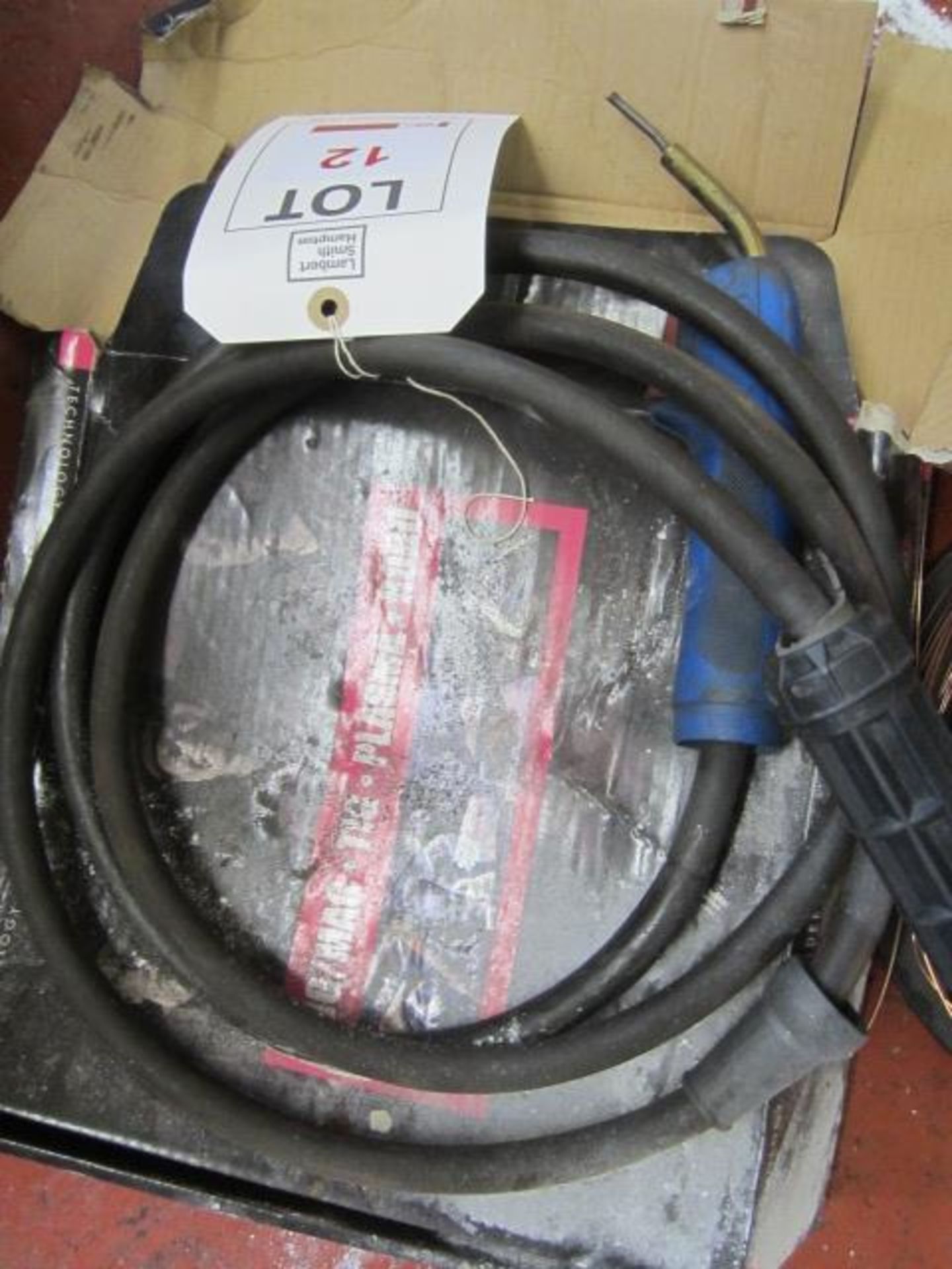 Quantity of assorted welding wire as lotted, welders mask & gun - Image 3 of 4