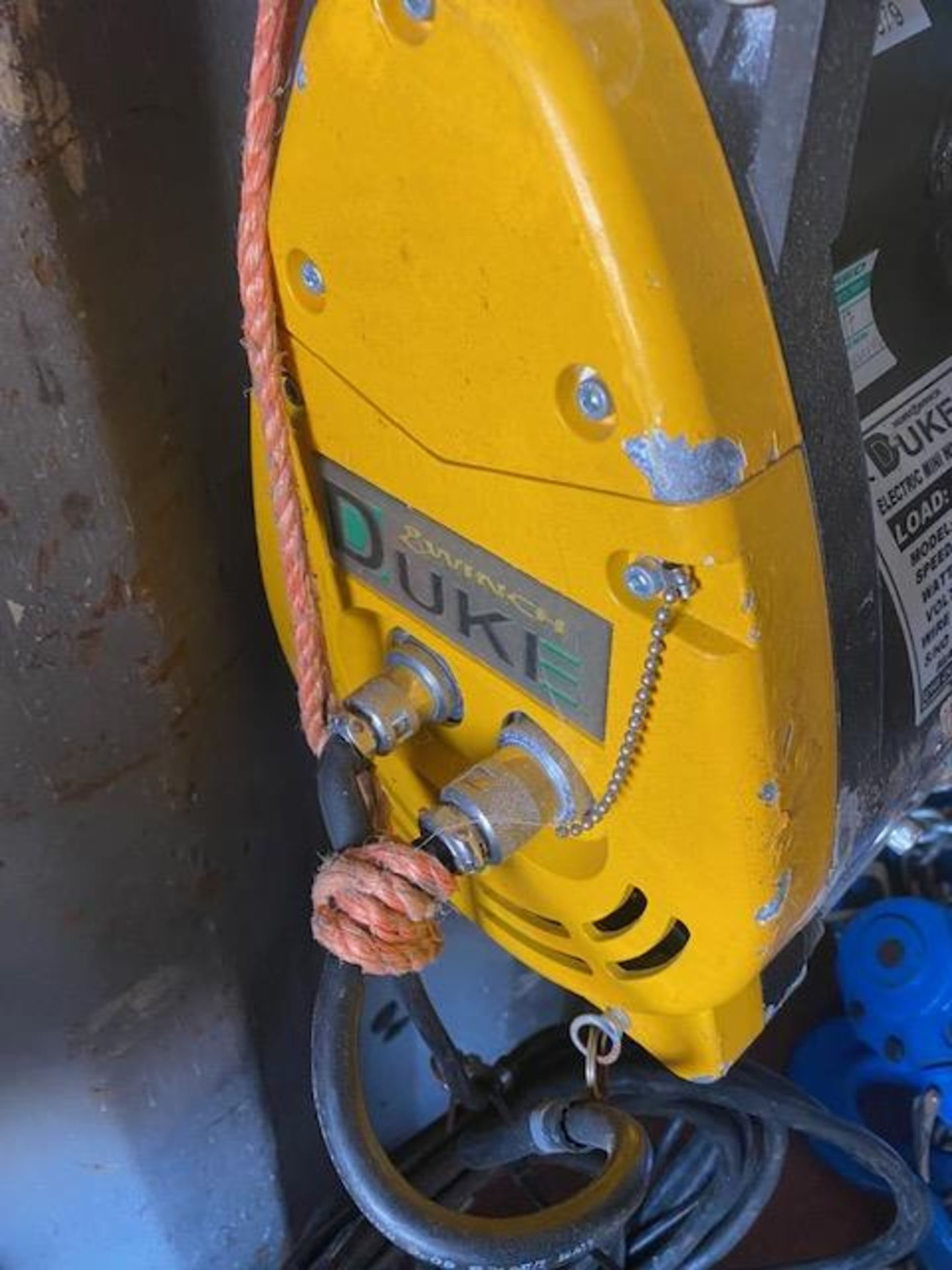 Jake DU-300A 300Kg electric mini wire rope hoist 110V. *N.B. This lot has no record of Thorough - Image 3 of 3