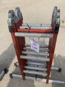 Four section fold away ladder *This lot is located at Gibbard Transport, Fleet Street Corringham,