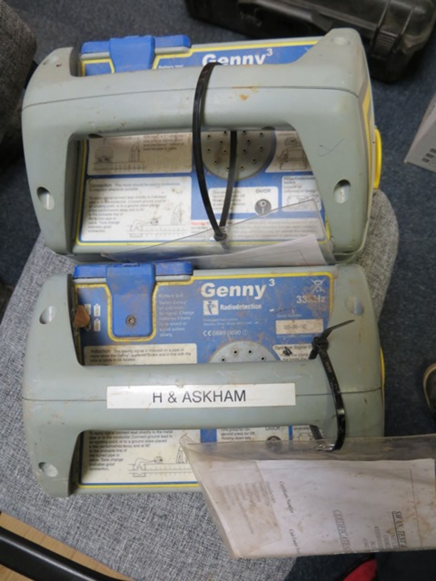 Two Genny Radiodetection 33KHz Signal Generator* This lot is located at Unit 15, Horizon Business