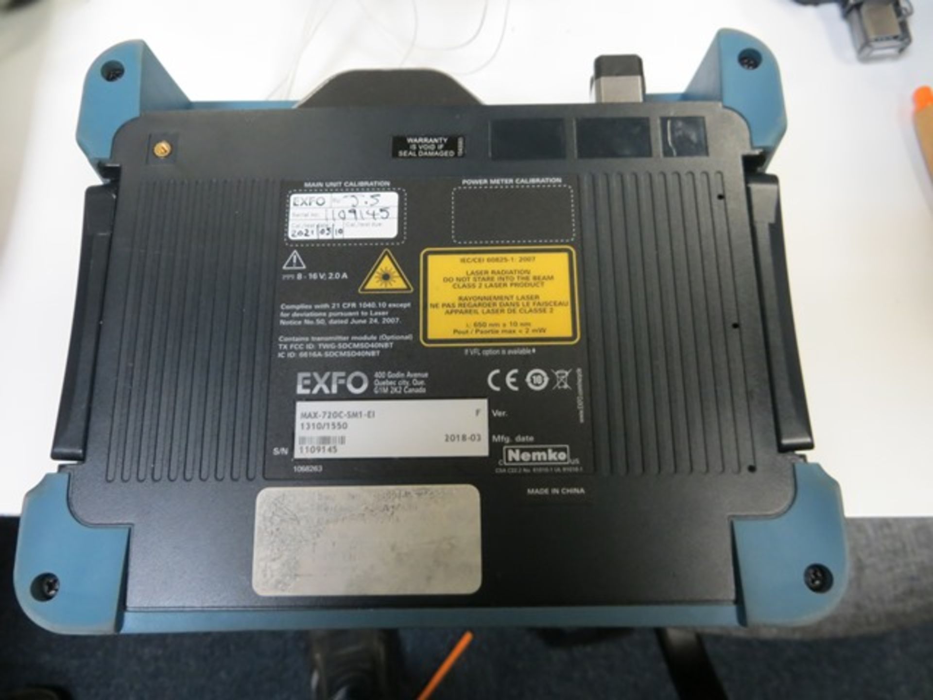 EXFO Max Tester MAX-720C-SM1-E1 Meter (broken screen)* This lot is located at Unit 15, Horizon - Image 2 of 2