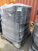 Three pallets of rubberised cable notification reels 'Caution Electric Cable Below' approx. 160