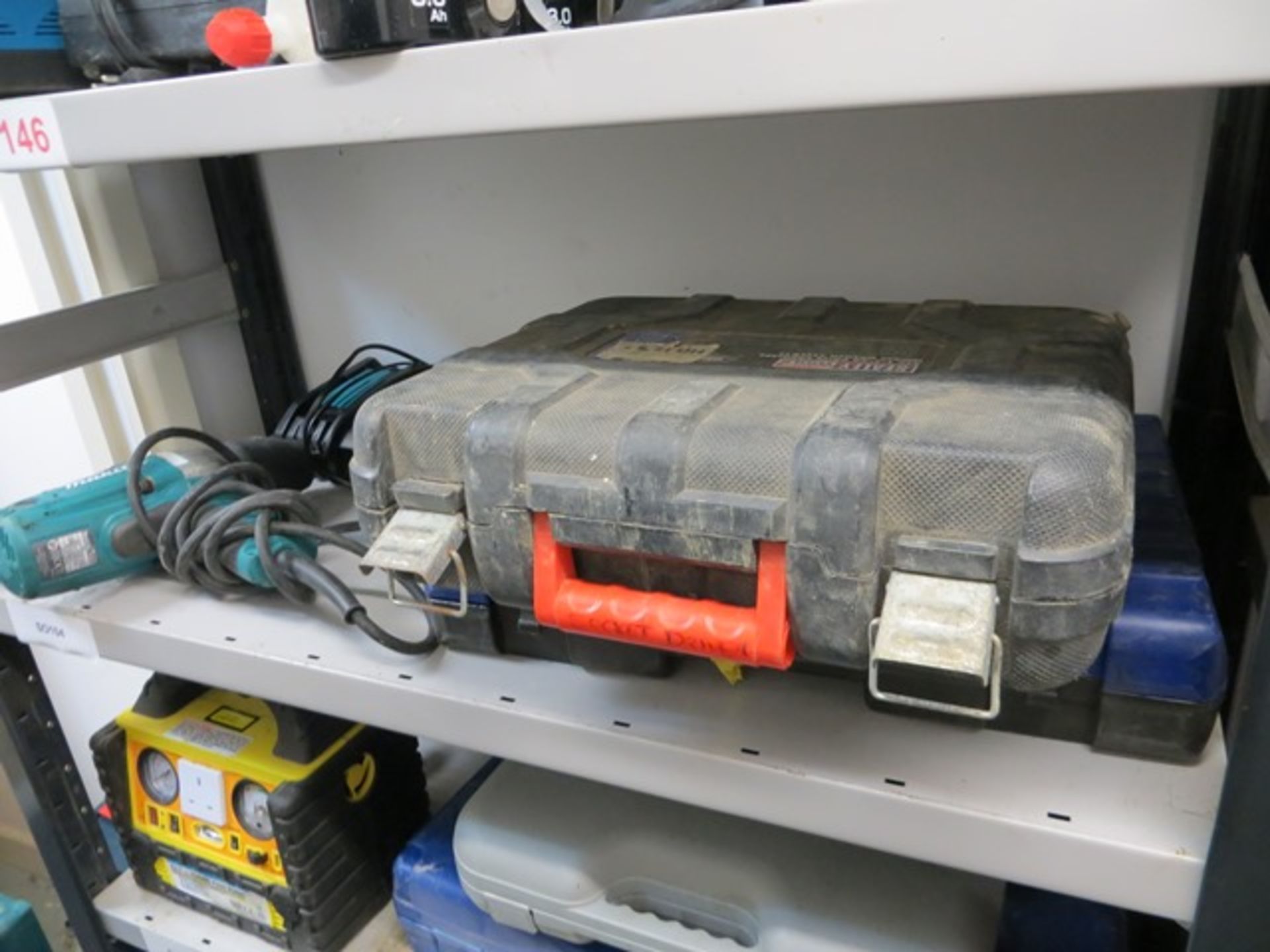 Contents of six shelves to include various complete and incomplete tools to include Bosch GSS28A - Image 4 of 9