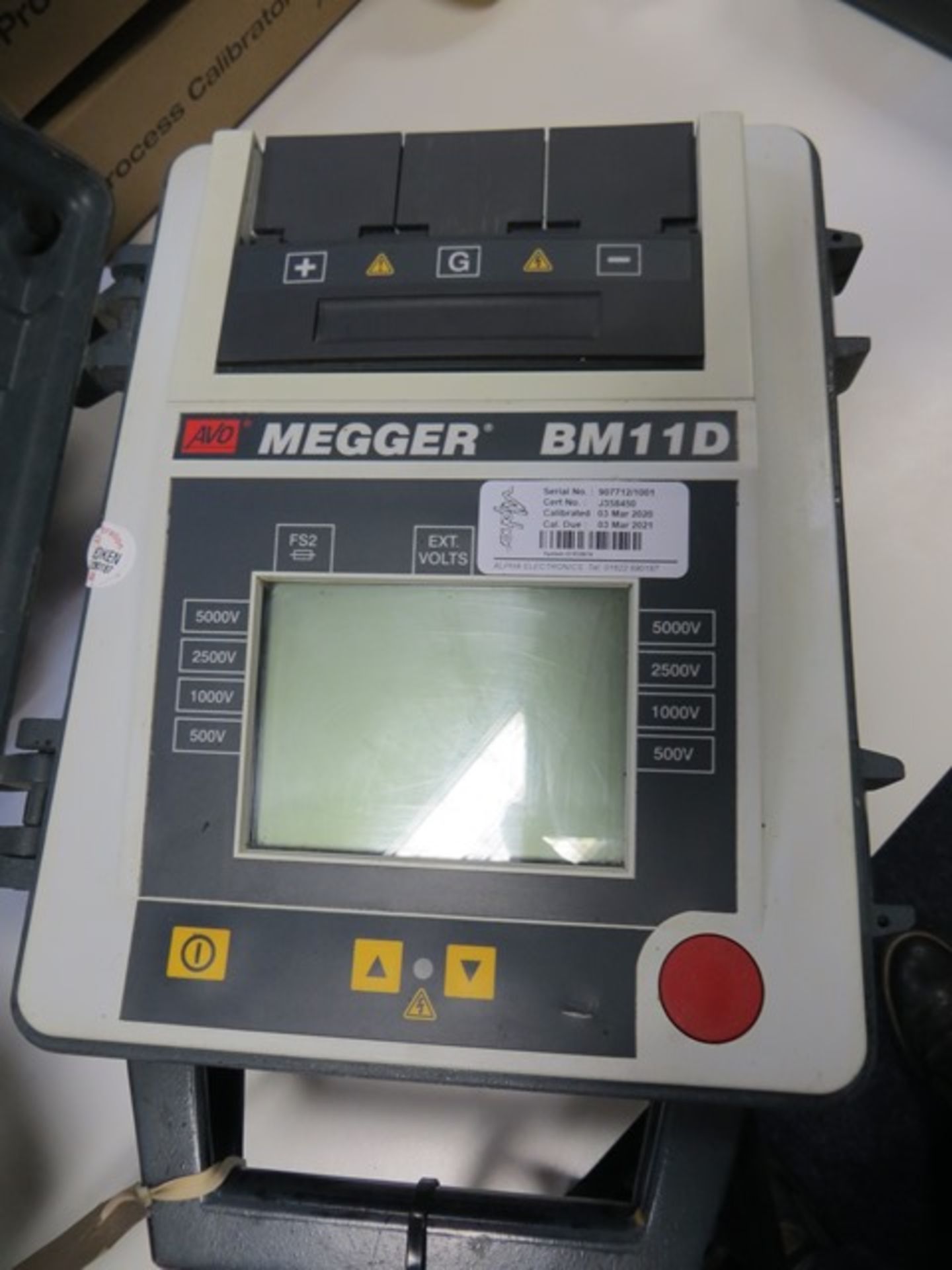 Megger BM11D 5kv insulation tester * This lot is located at Unit 15, Horizon Business Centre,