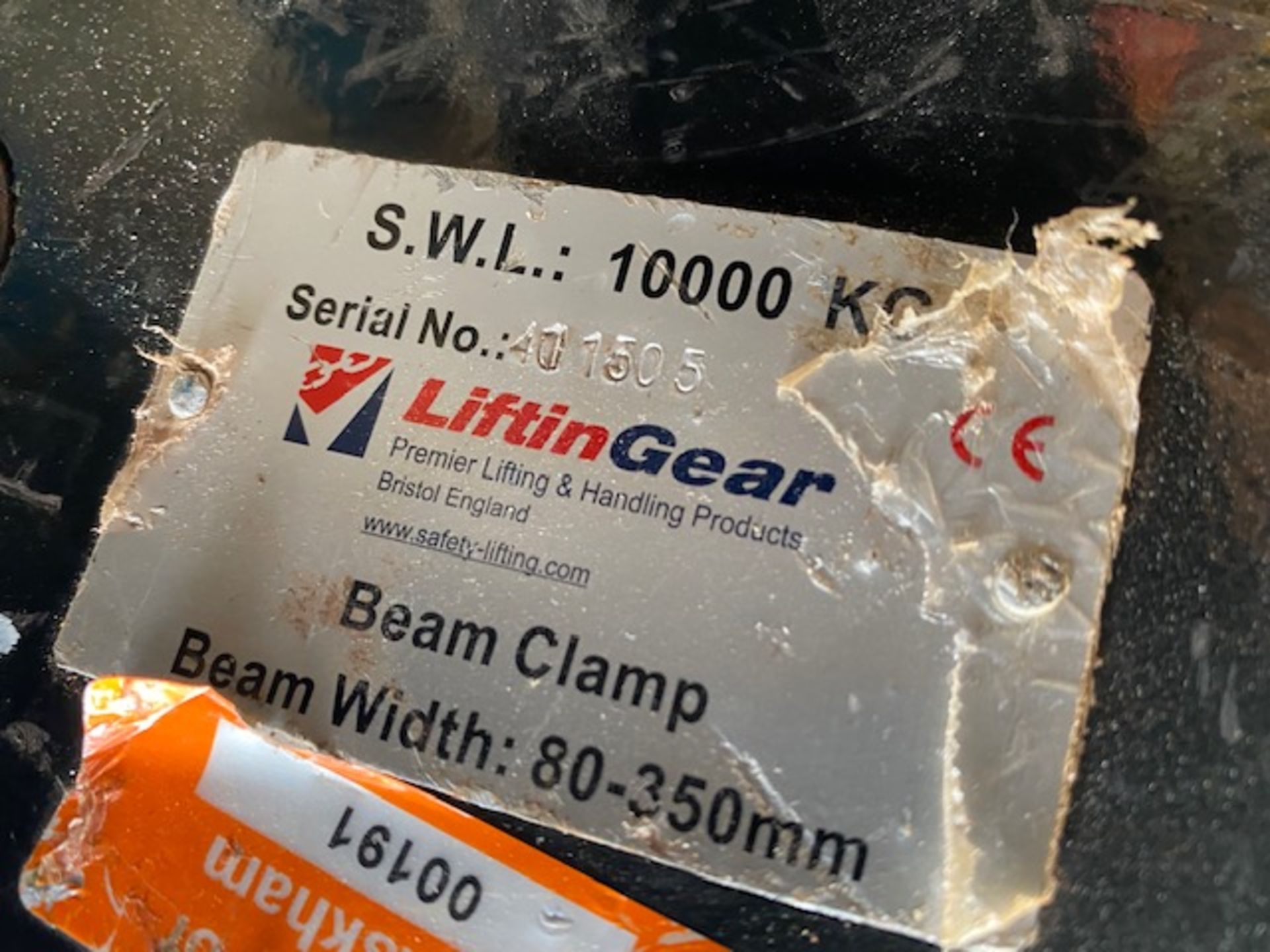 Two 10 tonne Beam Clamps. *N.B. This lot has no record of Thorough Examination. The purchaser must - Image 2 of 2