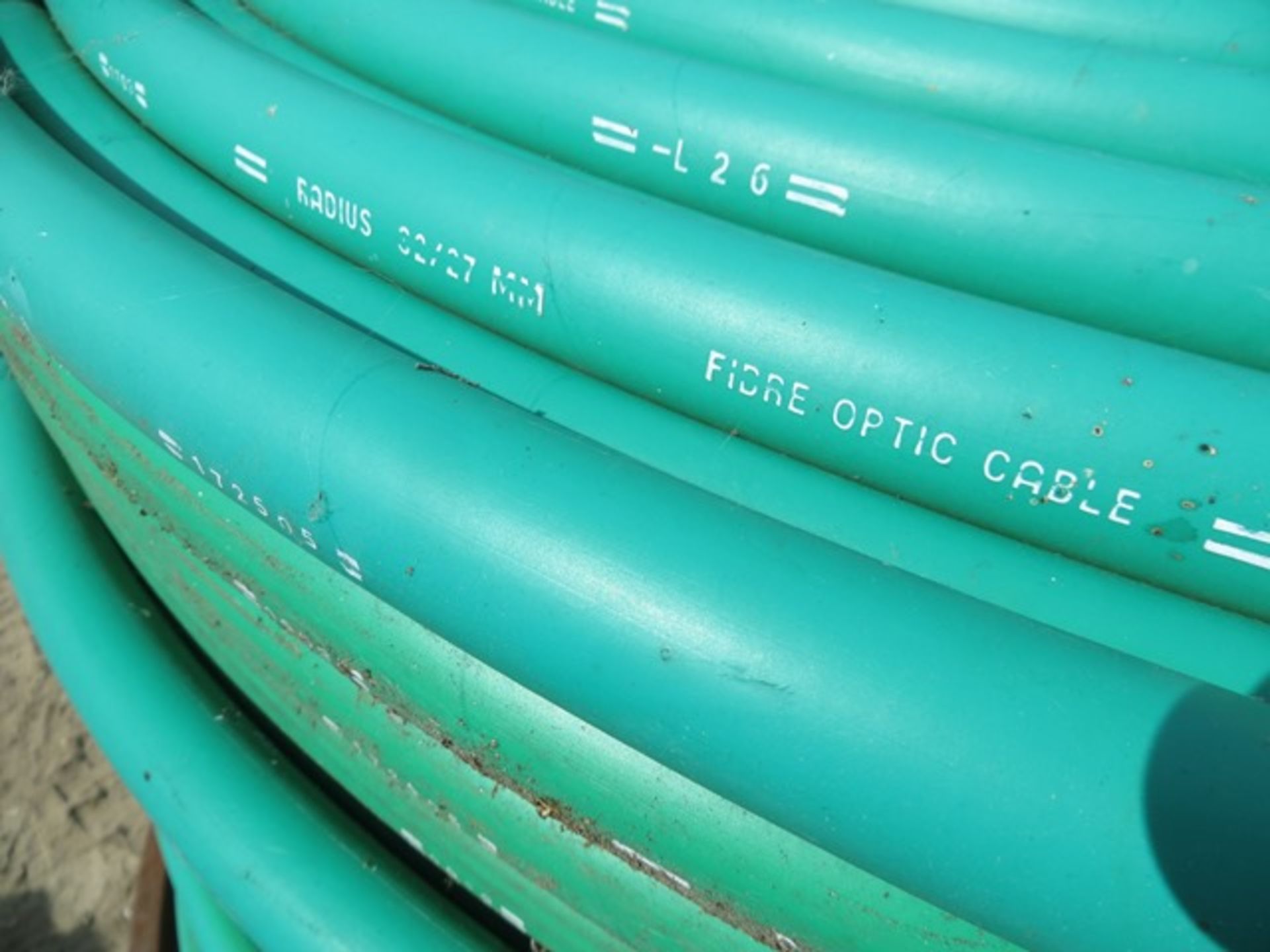 Reel of Radius 32/27mm Fibre Optic Cable Conduit -L26 *This lot is located at Gibbard Transport, - Image 2 of 2