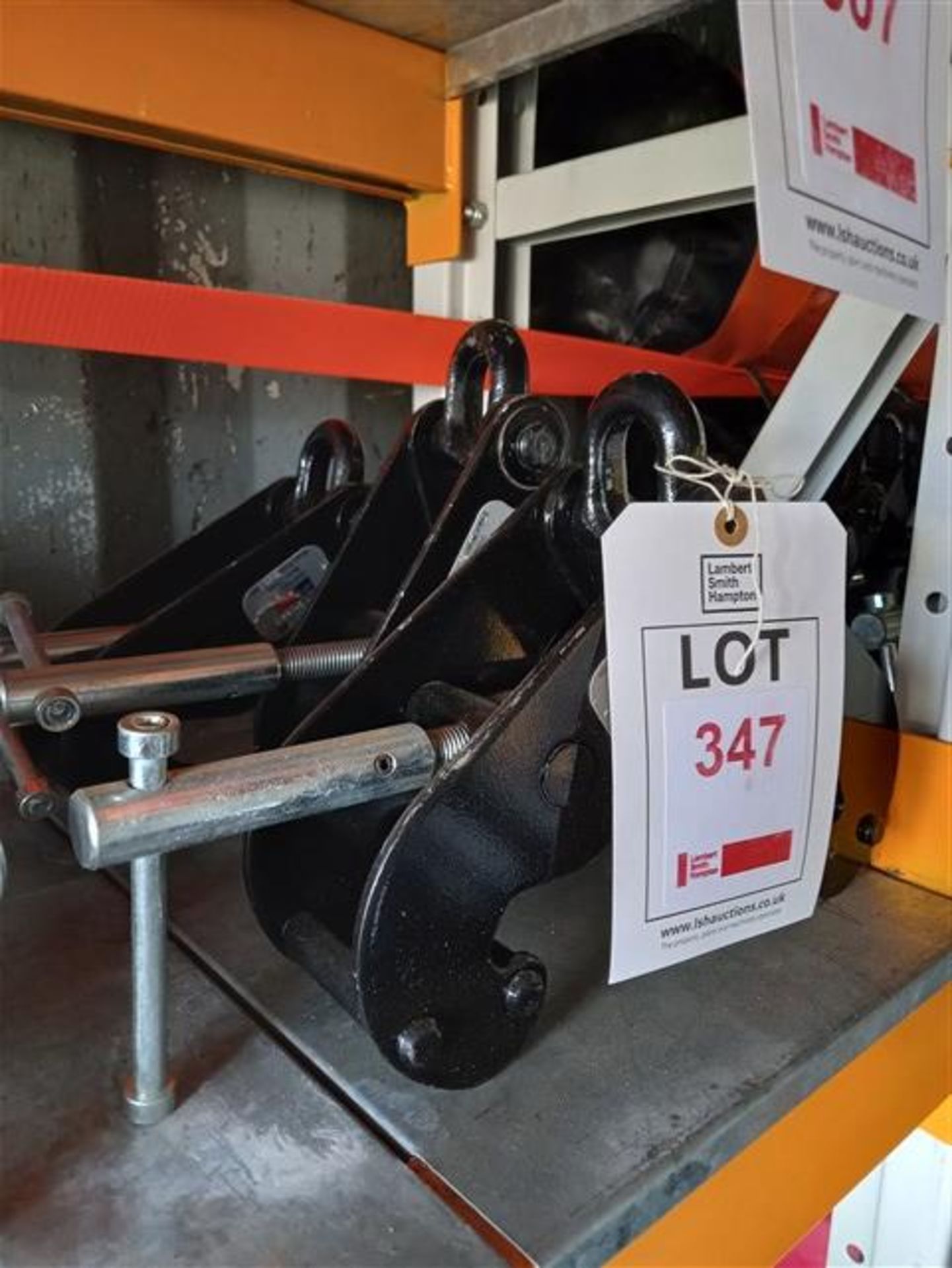 3 x Lifting Gear S.W.L 2000KGS beam clamps (70-230mm), serial numbers 3108340, 3108350 & 9108345. *