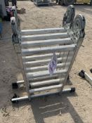 Four section fold away ladder *This lot is located at Gibbard Transport, Fleet Street Corringham,