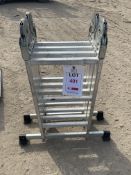 Four section fold away ladder *This lot is located at Gibbard Transport, Fleet Street Corringham,