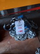 Xona 5t chin block XNCB, T10 x 300mm chain with 3m lift, serial number 009240325 (YOM 11/2020). *N.