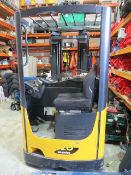 Komatsu 20 PB20R side shift reach truck 5337 recorded hours. *Thorough Examination: TBC. The