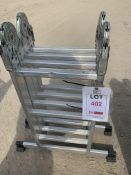 Four section fold away ladder *This lot is located at Gibbard Transport, Fleet Street Corringham,