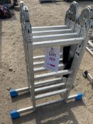 Four section fold away ladder *This lot is located at Gibbard Transport, Fleet Street Corringham,