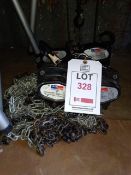4 x Lifting Gear VCB WLL 0.5t chain block with 3m T6x18 load chain, serial numbers 22130216;