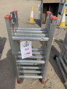 Four section fold away ladder *This lot is located at Gibbard Transport, Fleet Street Corringham,