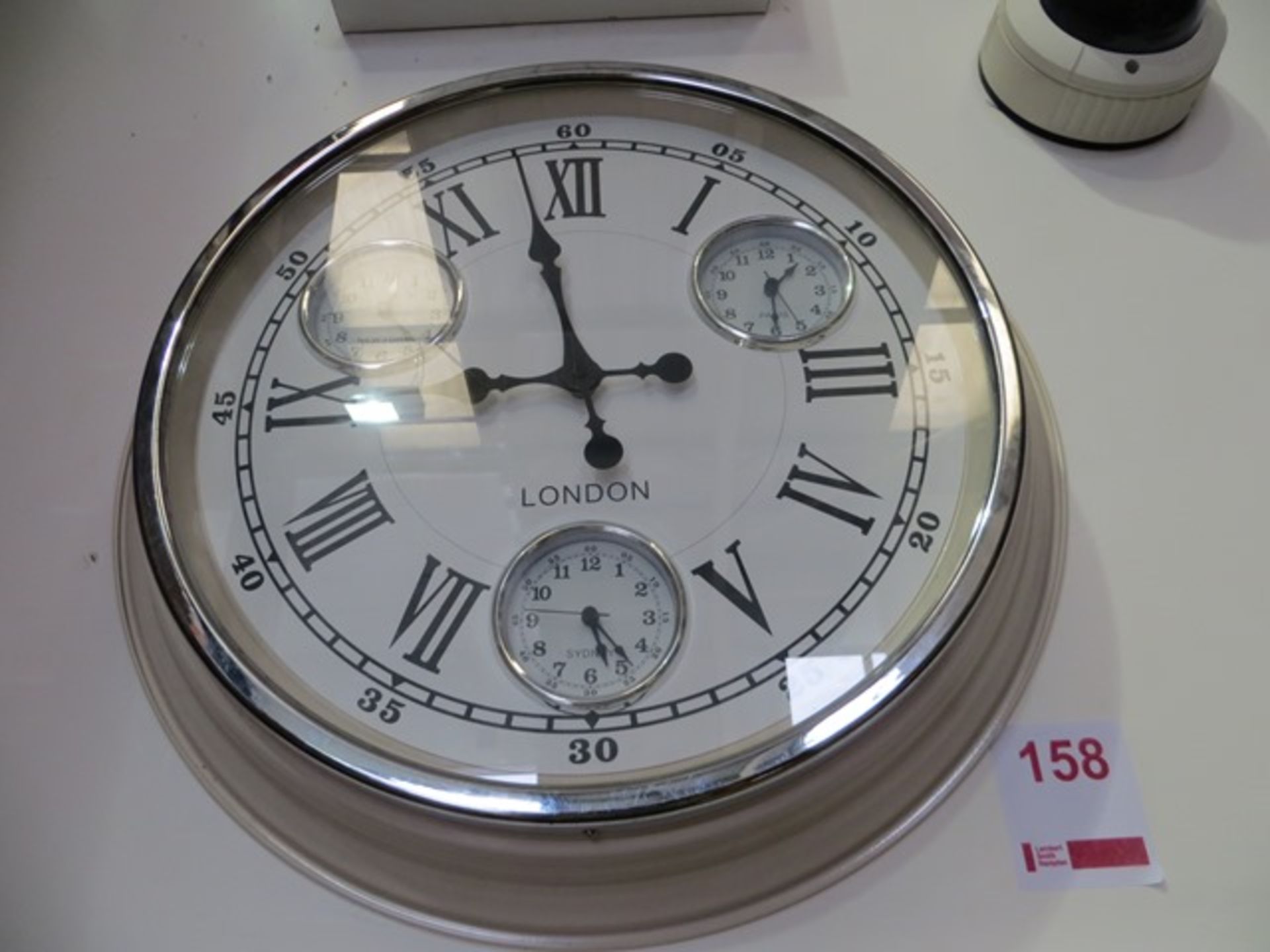 London Wall Clock with New York, Sydney & Paris Inner Clocks* This lot is located at Unit 15, - Image 2 of 2