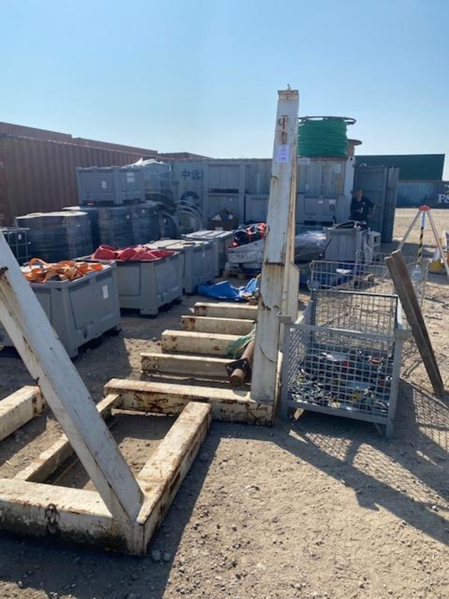 Large steel reel winder asset no TE3361. *N.B. This lot has no record of Thorough Examination. The