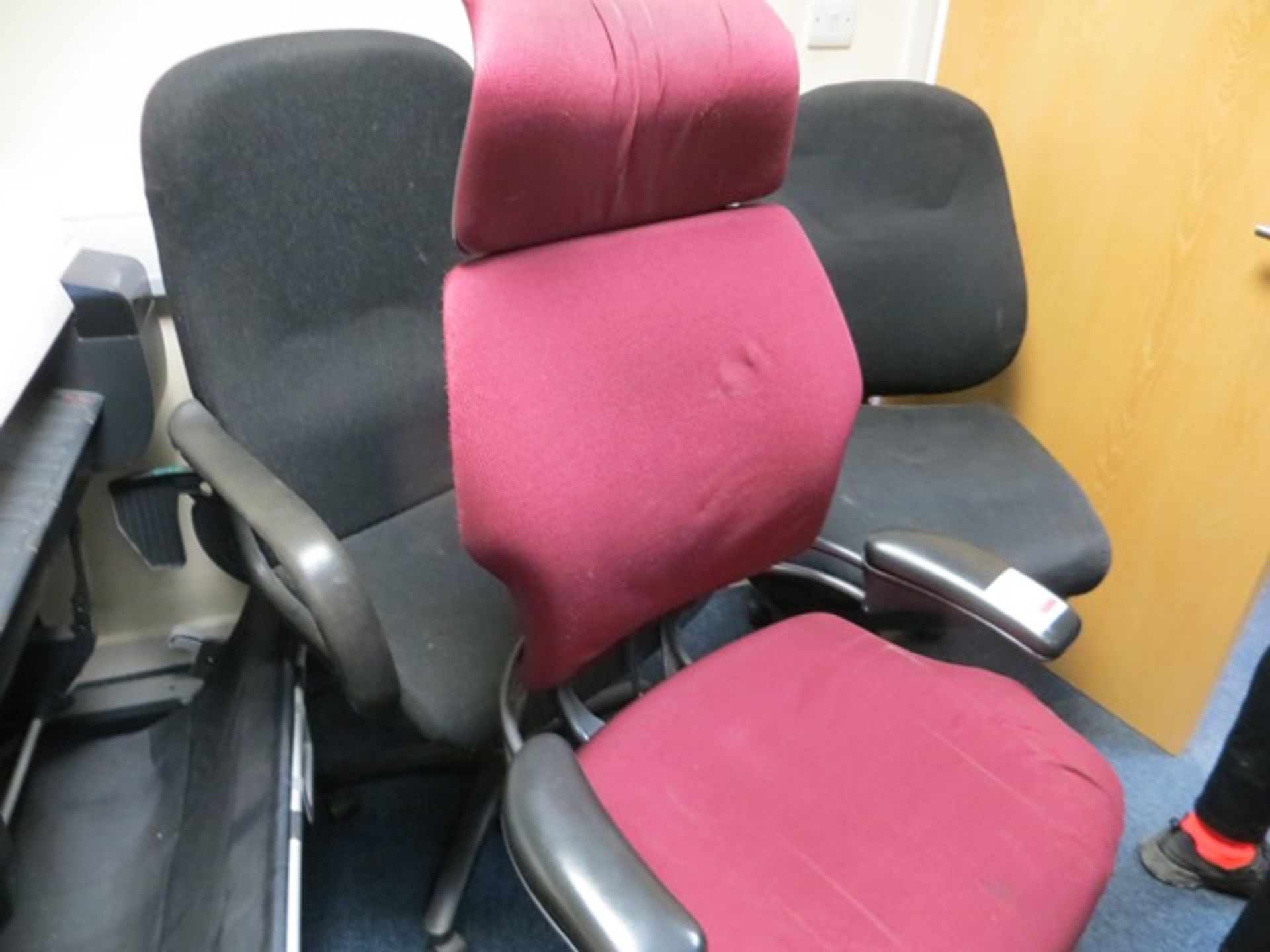 Three various high back chairs * This lot is located at Unit 15, Horizon Business Centre, Alder