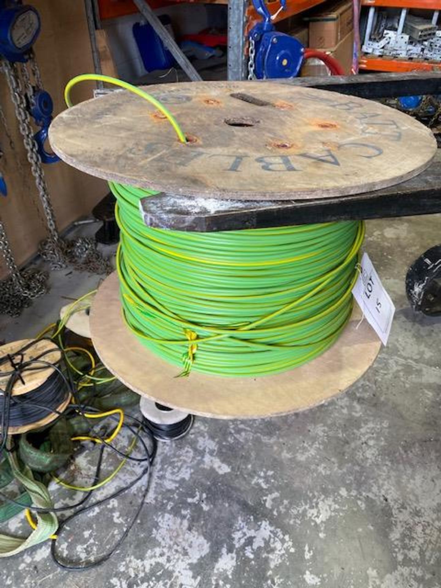 Reel of 16mm earthing cable * This lot is located at Unit 15, Horizon Business Centre, Alder