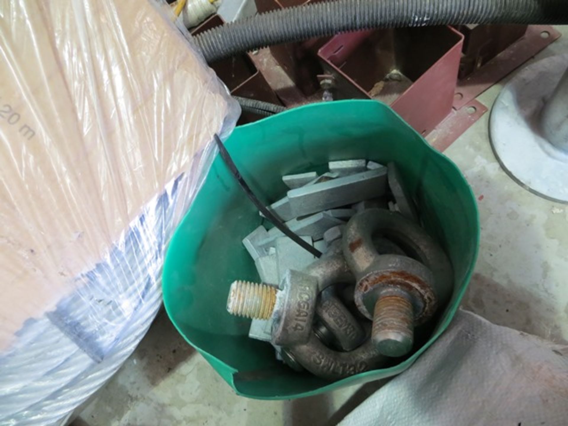 Box of Liftin Gear 20 metre 16mm steel wire rope c/w various eyes. *N.B. This lot has no record of - Image 2 of 2