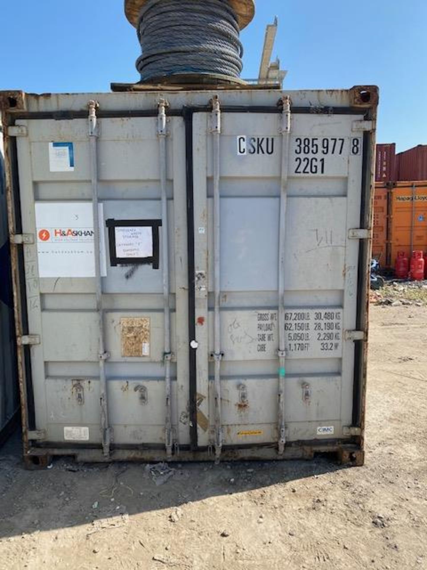 Civet 20' Shipping Container (2006) s/n GBC 15498 LR/2007 *This lot is located at Gibbard Transport, - Image 2 of 5