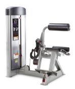 Back Extention Machine Silver Frame with Black Upholstery Boxed