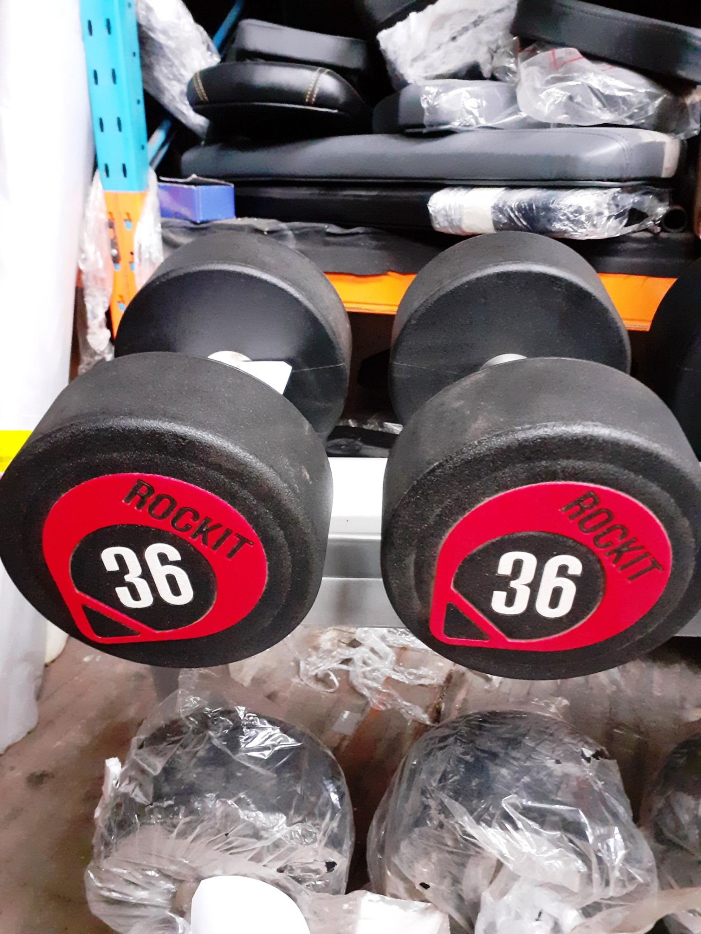 2x 36KG Dumbbells Ex- Display - Image 2 of 2