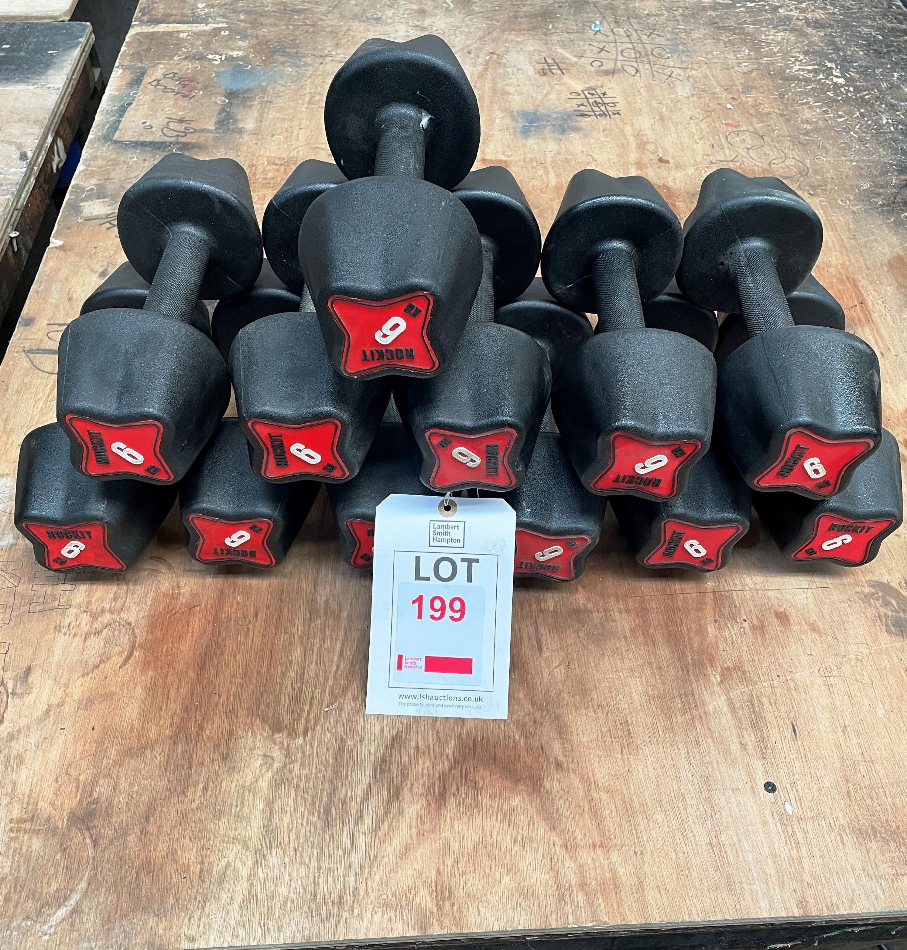 12x 6KG Dumbell Ex- Display