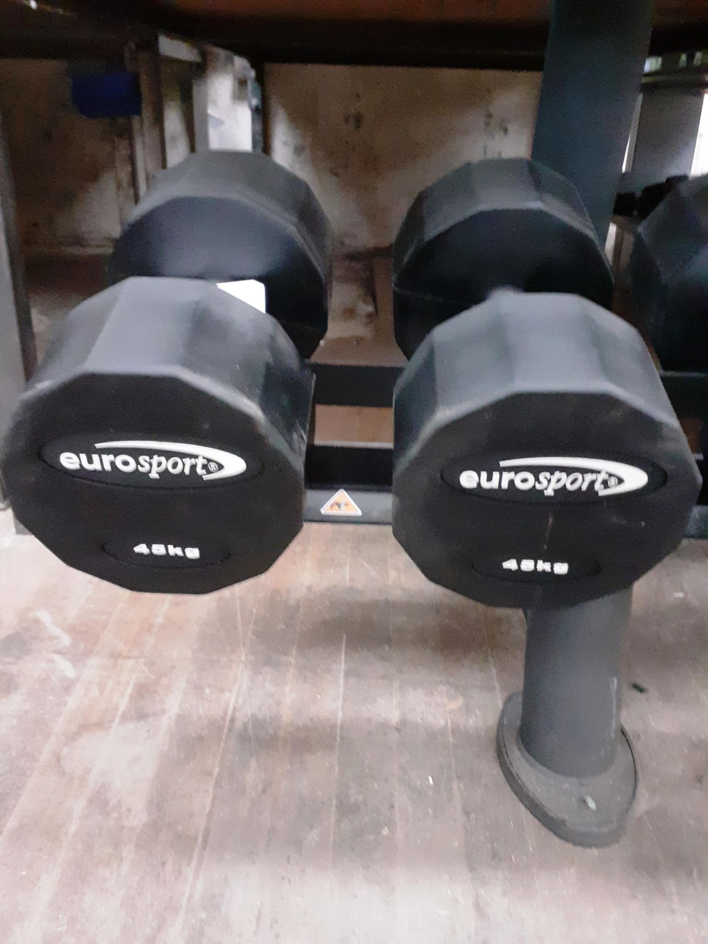 2X 45KG Dumbbells Ex- Display - Image 2 of 2