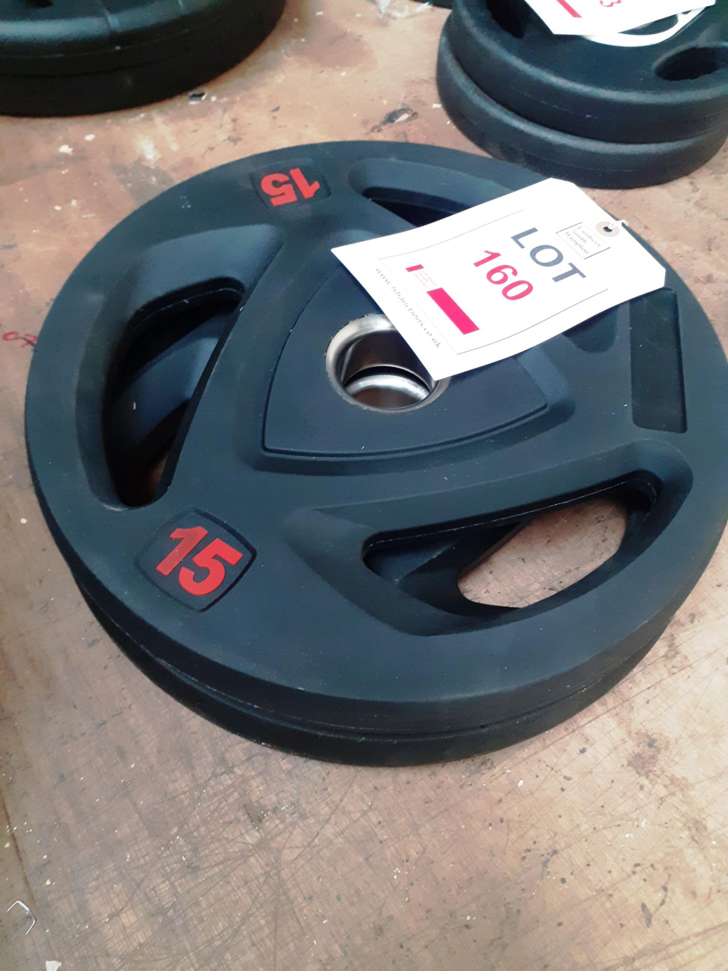 2x 15KG Plate Weights - Image 2 of 2