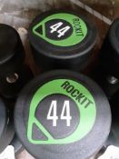 2X 44KG Dumbbells Ex- Display