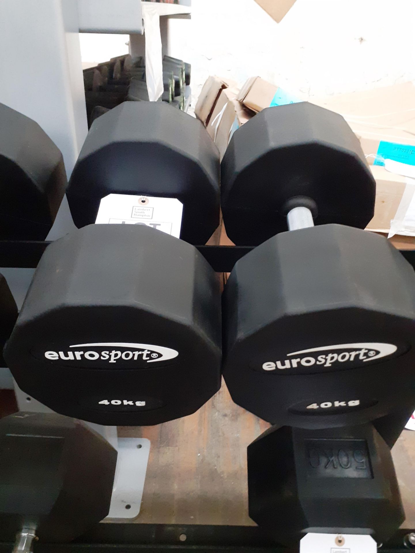 2X 40KG Dumbbells Ex- Display - Image 2 of 2