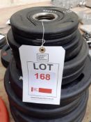 Plate Weight set 2x 25KG 2X 20KG 2X 15KG 2X 10KG 2X 5KG 2X 2.5KG 2X 1.25KG Ex- Display