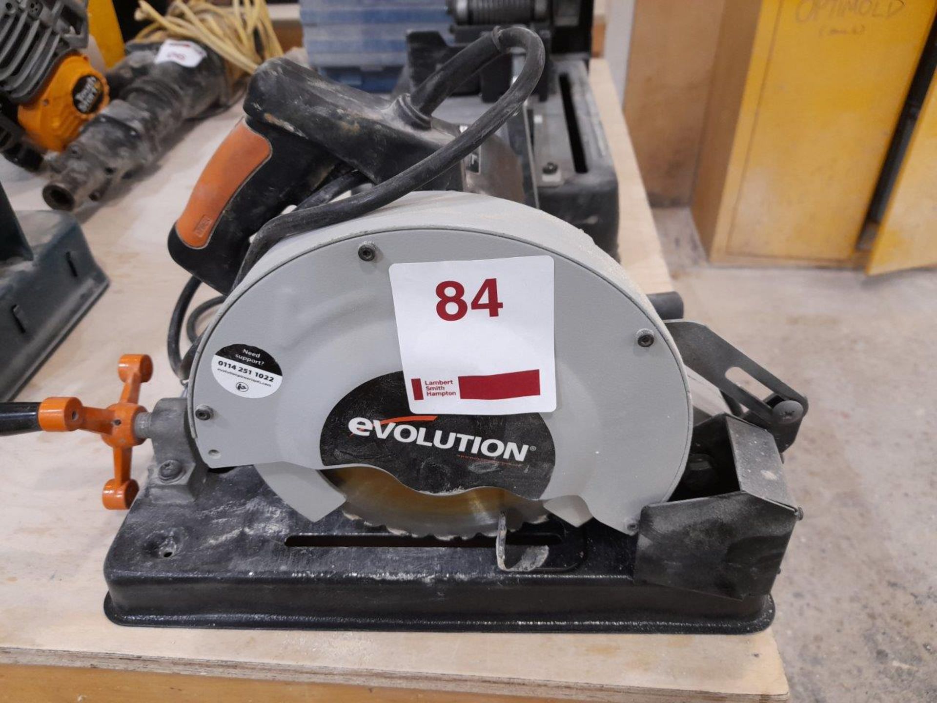 Evolution RAGE 4 110v 185mm x 20mm bore chop saw (2020)