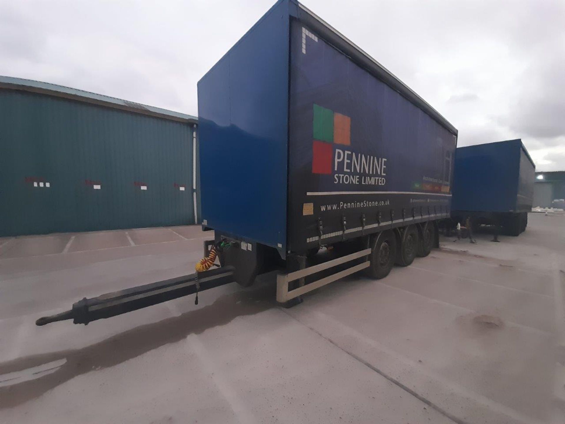 2018 Curtainside drawbar trailer - Image 3 of 8