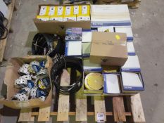 Quantity of assorted abrasives, Mammoth tape and bandsaw blades