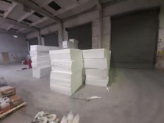 Quantity of assorted pre cut polystyrene packing