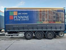 2019 Curtainside drawbar trailer