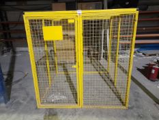 Steel fabricated gas bottle storage cage