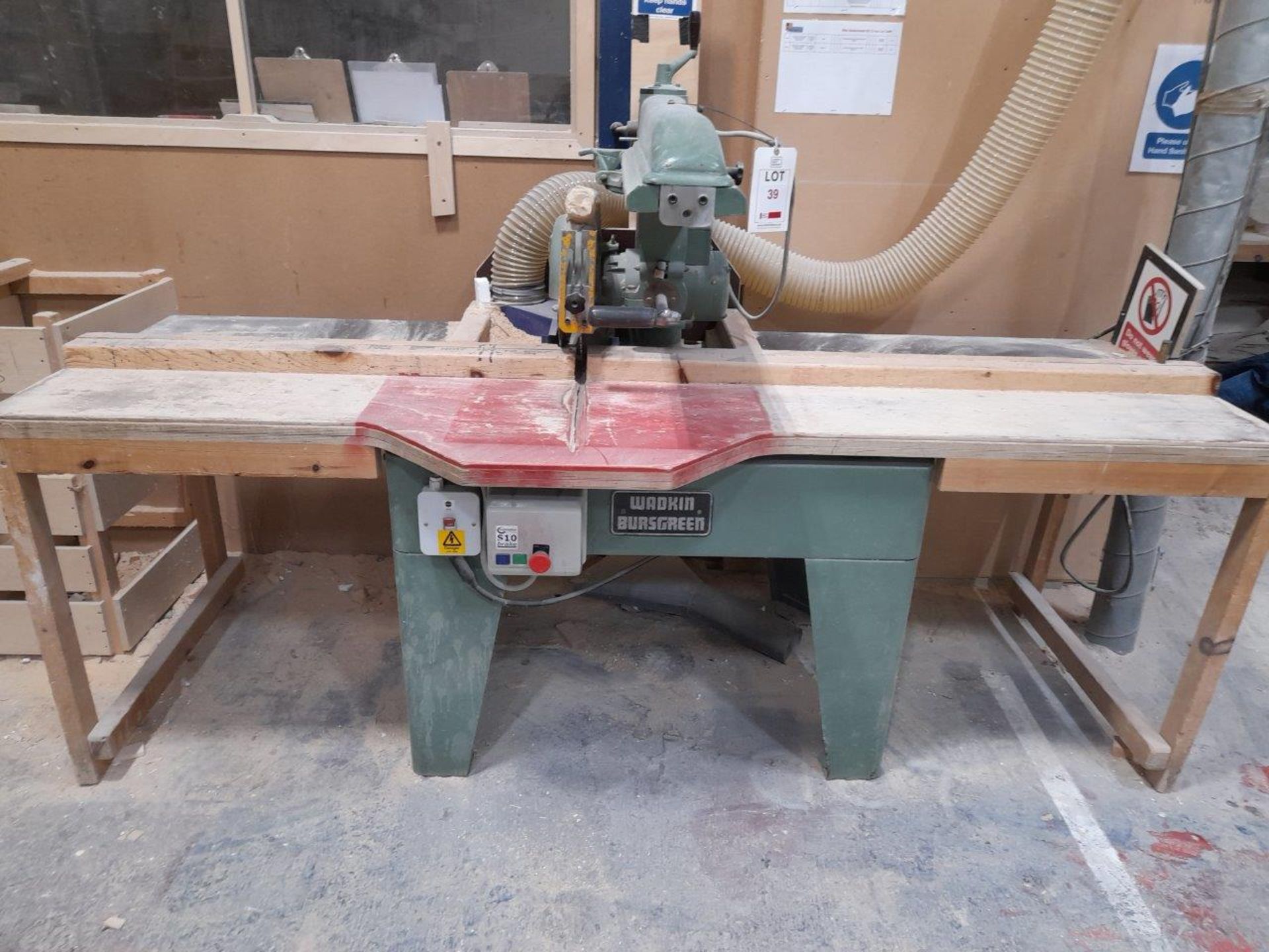 Wadkin cross cut saw