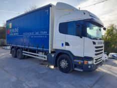 2014 Scania G320 6x2 curtainside rigid