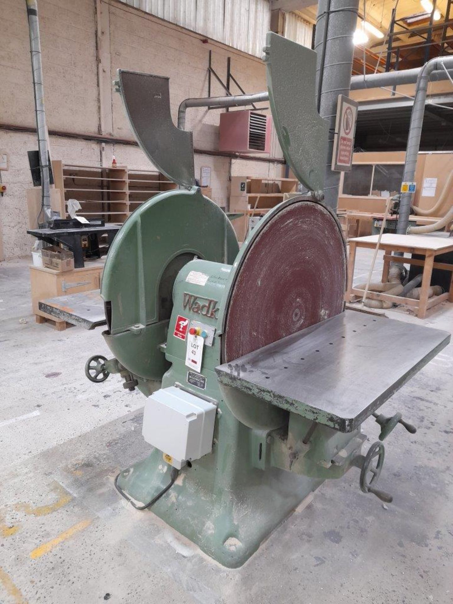 Wadkin double disc sander - Image 2 of 5