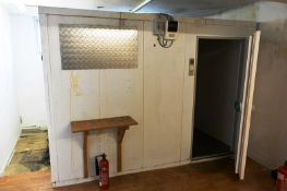 Walk-in freezer, with floor, approx 2450 x 3000mm, with Dixell Coolmate control, Searle twin fan