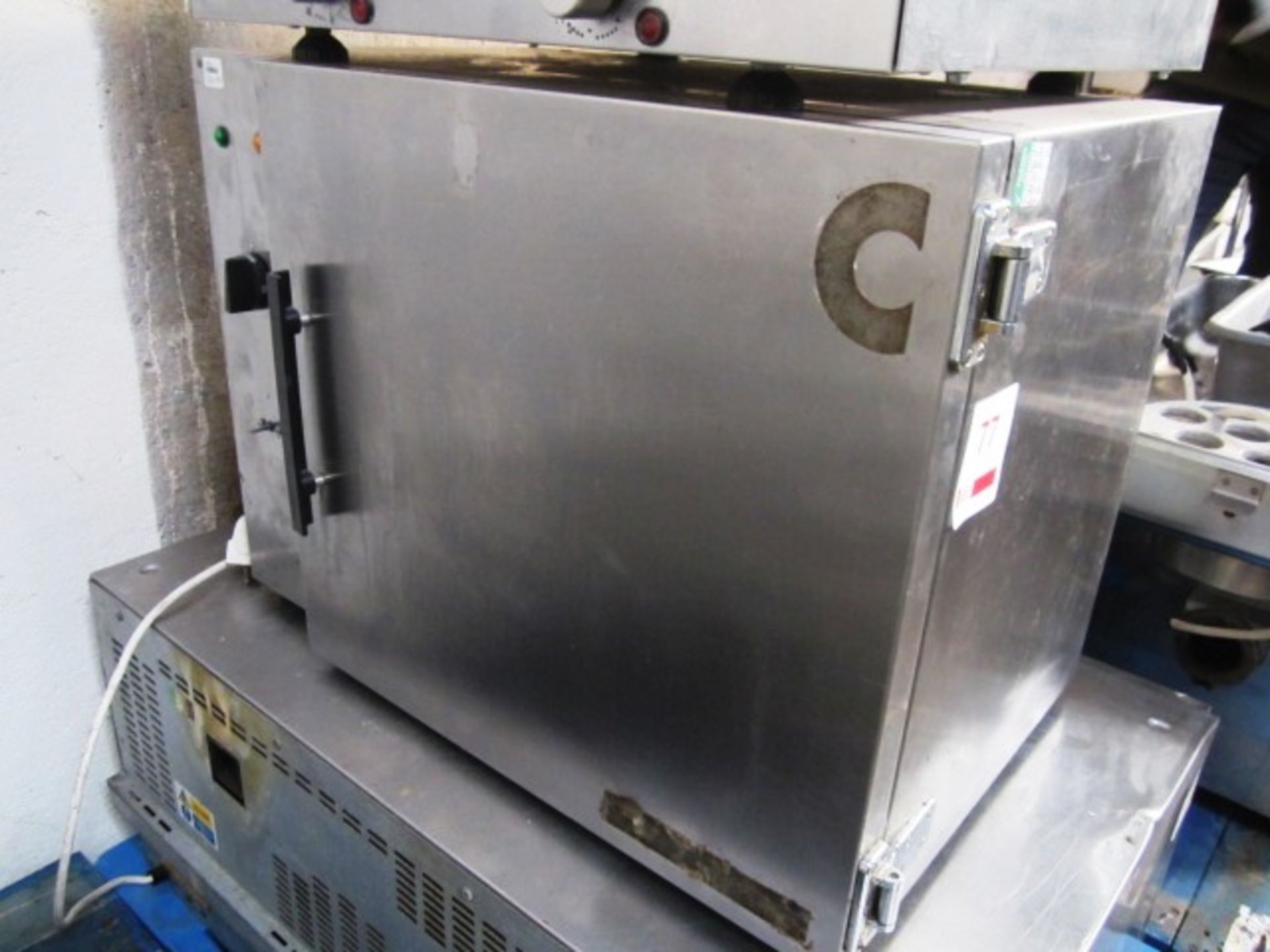 Convotherm AR12 stainless steel single door warming oven, serial no. 20265425 (Please note: This Lot