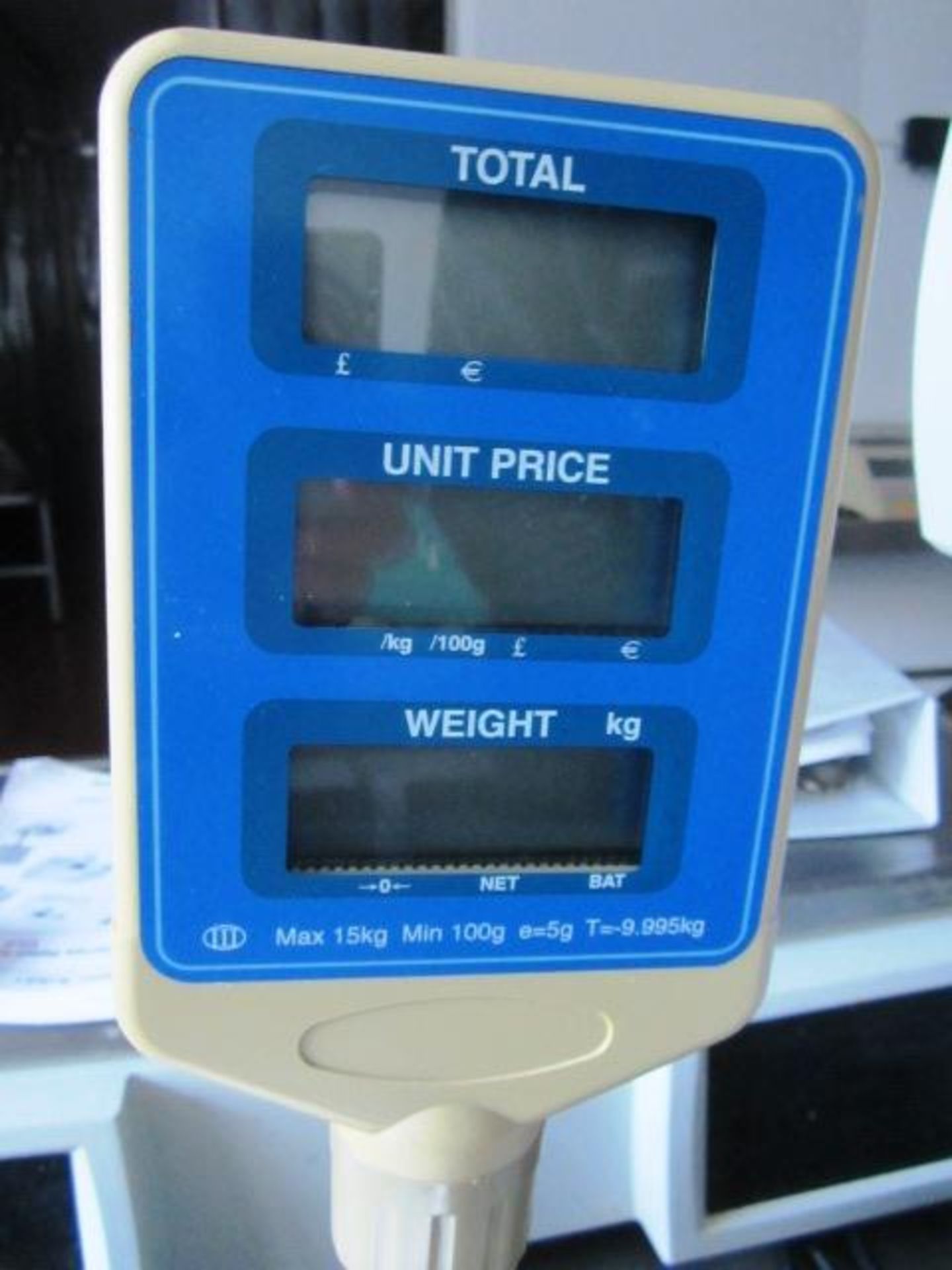 MKS Euroscale KK-15 bench top digital weigh scale, max cap 15kg, serial no. 86906855 - Image 2 of 4