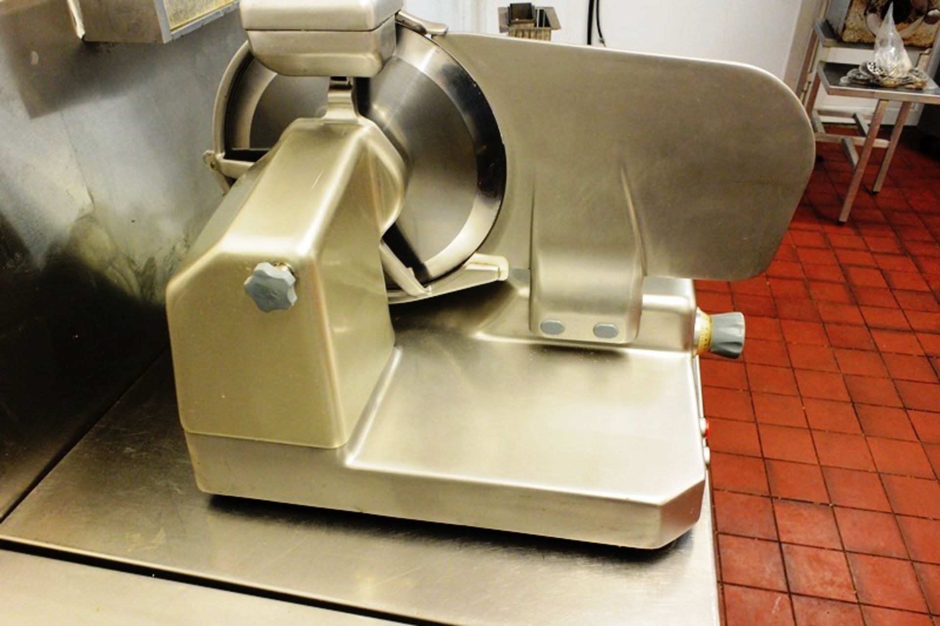 ABM aluminium bench top slicer, model GD37C, serial no. 140 (2005), single phase - Image 2 of 5