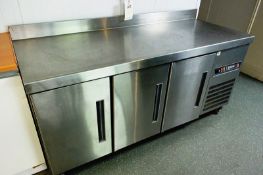 Fagor stainless steel triple door refrigerated cabinet (240v) (Please note: This lot is located in