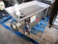 Tor Rey M.22RW2 CE stainless steel bench top mincer, serial no. H09-002587, single phase (Please