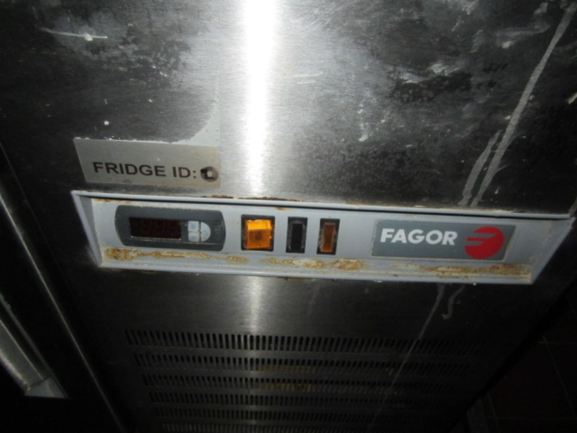 Fagor stainless steel triple door counter refrigerator, single phase, length 1.8m, depth 700mm - Image 2 of 2